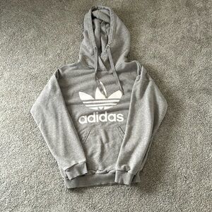 Women’s grey adidas hoodie size small
